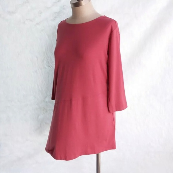 🍂 EILEEN FISHER BALLET NECK TENCEL JERSEY TOP XS - Picture 6 of 10
